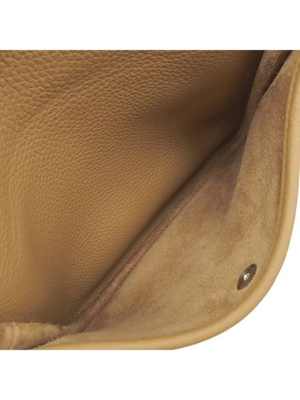 Hermes Shoulder Bag Evelyne 3 23 Taurillon Clemence Biscuit Silver Brown